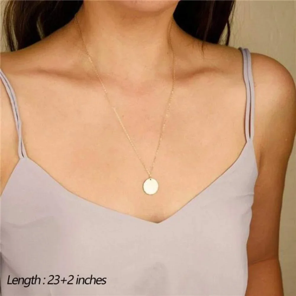 Dainty Layered Choker Necklace, Handmade 14K Gold Plated Y Pendant